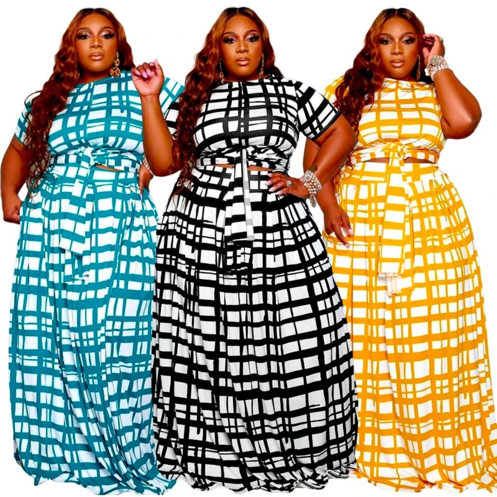 Two piece floor dress